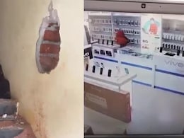 Video: Man Drills Hole Into Hyderabad Showroom, Steals Mobile Phones Video: Man Drills Hole Into Hyderabad Showroom, Steals Mobile Phones