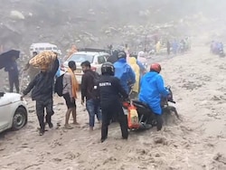 Watch: Vehicles Stuck On Uttarakhand Road As Sludge Falls Amid Heavy Rain