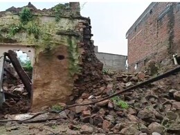 Gwalior के भितरवार में भरभराकर गिरा पुराना मकान, बाल-बाल बचा परिवार, मलबे में दबने से मवेशी की मौत