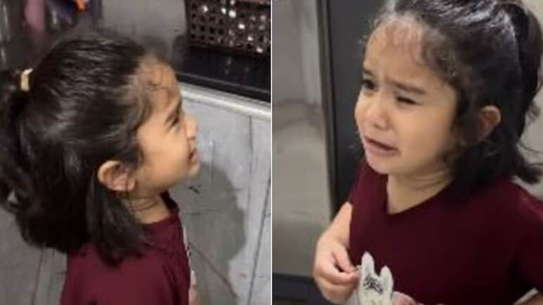 रोते-रोते मां से बोली बच्ची 'मारो मुझे,मारो मुझे', लोगों ने कहा- हम नहीं बनेंगे ऐसे पेरेंट्स, वायरल Video कर देगा इमोशनल