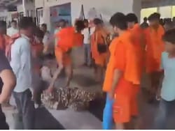 Soldier Punched, Kicked, Pushed To The Ground By Kanwariyas At UP Station