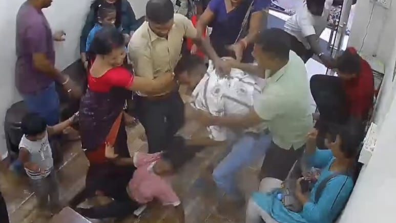 Receptionist Kicked, Slammed By Man. She Asked Him To Wait To Meet Doctor Receptionist Kicked, Slammed By Man. She Asked Him To Wait To Meet Doctor
