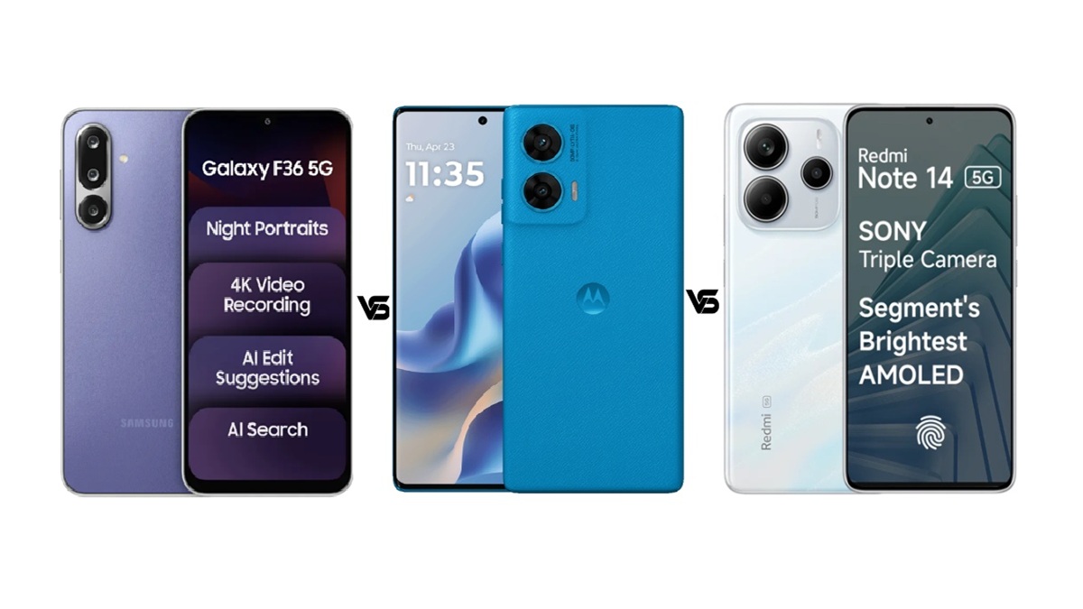 Samsung Galaxy F36 5G vs Moto G96 5G vs Redmi Note 14 5G: 20 हजार में कौन सा रहेगा बेस्ट फोन?
