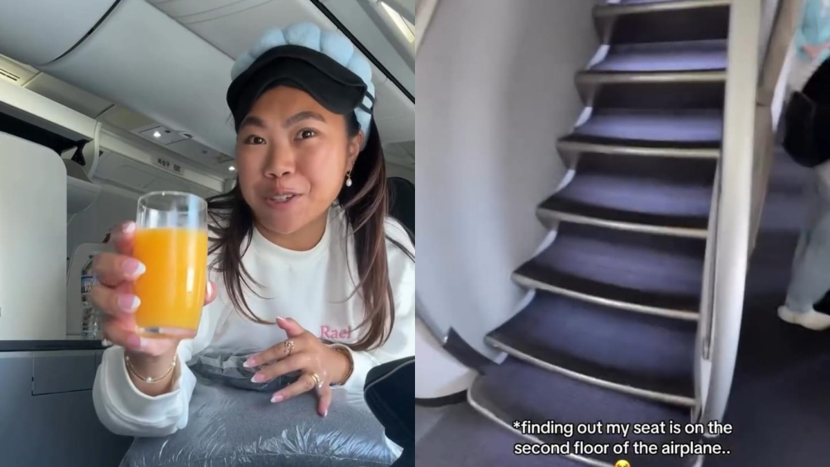 Wondering What's It Like To Fly On The Upper Deck Of A Plane? Watch This Viral Video