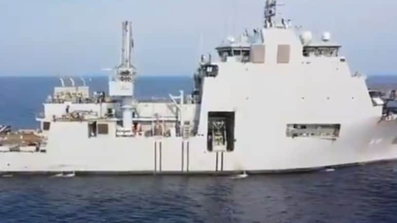 Navy Shares Glimpses Of First Homegrown Nistar-Class Diving Support Vessel