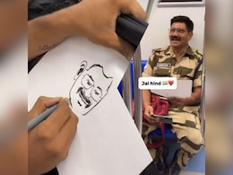दिल्ली मेट्रो में लड़के ने CISF जवान का स्केच बनाकर किया गिफ्ट, मिलियन डॉलर स्माइल ने जीत लिया दिल दिल्ली मेट्रो में लड़के ने CISF जवान का स्केच बनाकर किया गिफ्ट, मिलियन डॉलर स्माइल ने जीत लिया दिल