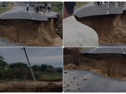 VIDEO: राजस्थान में उद्घाटन से पहले बह गई हाल ही में बनी सड़क, बारिश से खोल दी पोल VIDEO: राजस्थान में उद्घाटन से पहले बह गई हाल ही में बनी सड़क, बारिश से खोल दी पोल