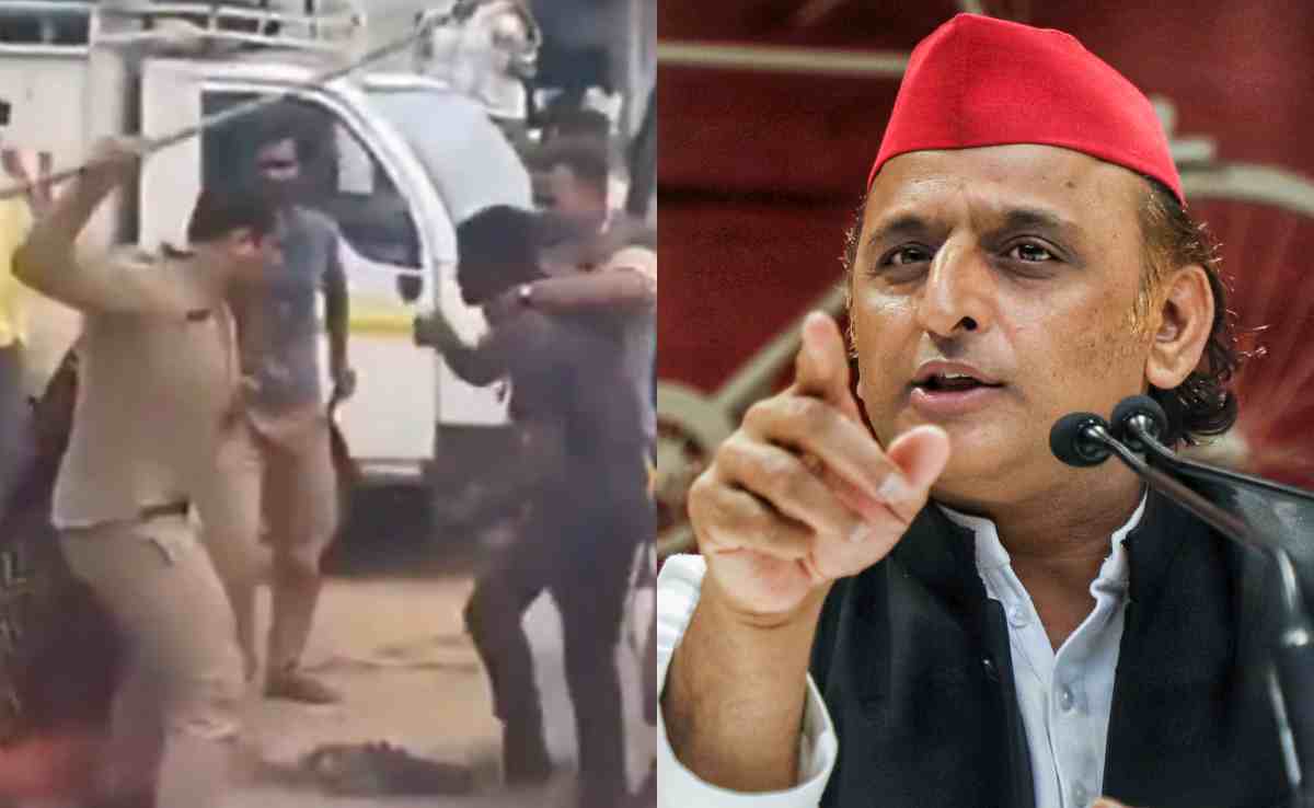 किसान विरोधी है सरकार... खाद लेने गए किसानों पर पुलिस ने बरसाई लाठियां तो अखिलेश से साधा निशाना