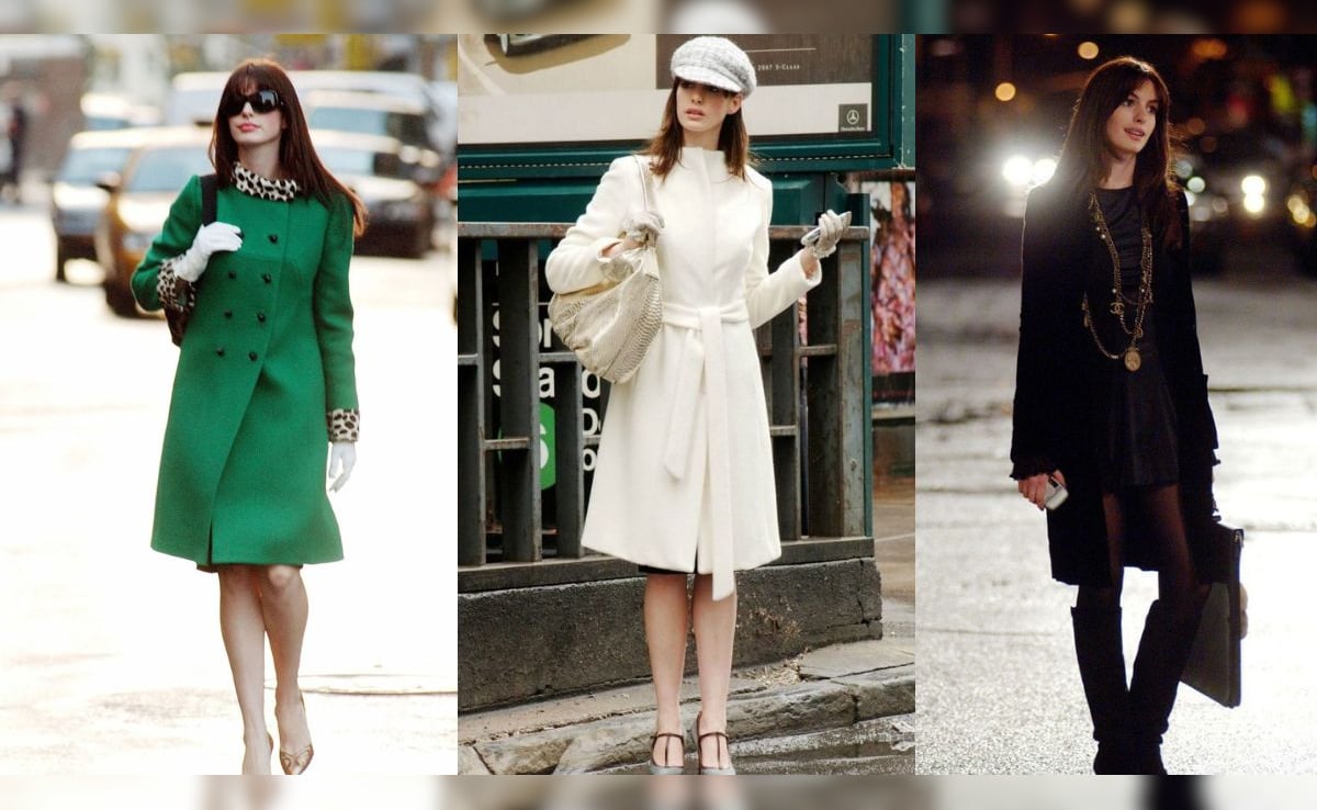 Anne Hathaways montage looks from Devil Wears Prada. Photo: YouTube/VanityCoke Anne Hathaways montage looks from Devil Wears Prada. Photo: YouTube/VanityCoke