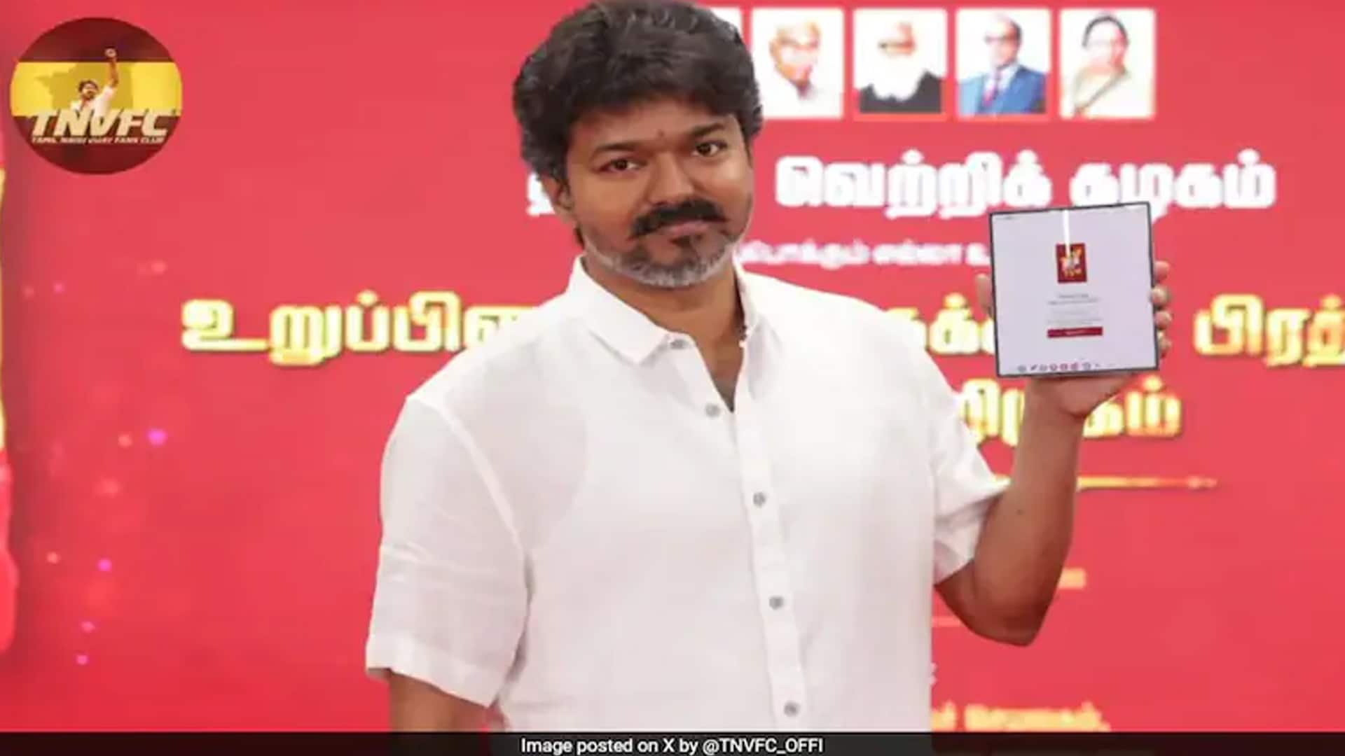 Video : Superstar Vijay Launches Party App, Invokes CN Annadurai Formula To Win 2026 Polls