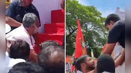 Video: Pappu Yadav, Kanhaiya Kumar Stopped From Boarding Van With Rahul Gandhi