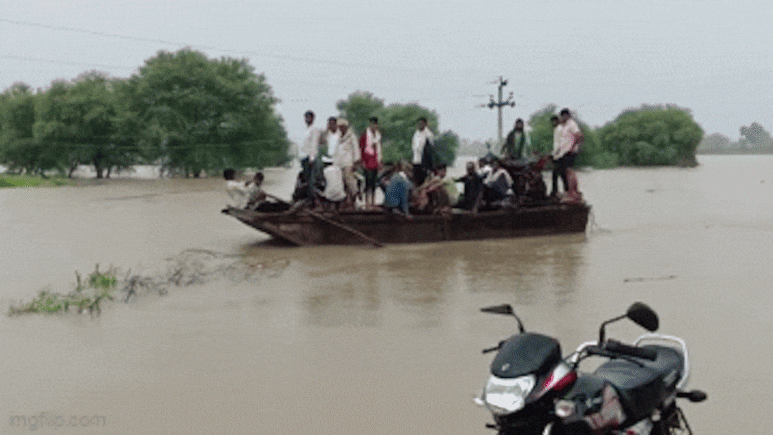 चंबल फिर उफान पर: धौलपुर-करौली के 60 से ज्यादा गांव बाढ़ की चपेट में, हालात बेकाबू होने की आशंका