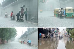Delhi Faces Traffic Chaos And Disruptions As Heavy Rain Lash City Delhi Faces Traffic Chaos And Disruptions As Heavy Rain Lash City