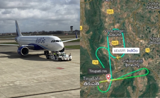 IndiGo Flight Returns To Tirupati After Circling In Air For 40 Minutes