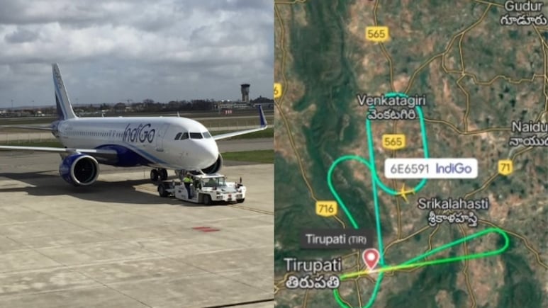 IndiGo Flight Returns To Tirupati After Circling In Air For 40 Minutes