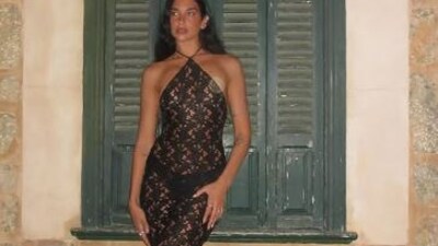 purple glitter dress Purple Sequin V Neck Mermaid Long Prom Dresses MD112109