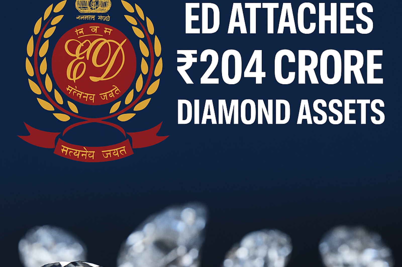 ईडी ने सूरत में 204 करोड़ के डायमंड घोटाले का किया खुलासा, यूनिवर्सल जेम्स के मालिक की संपत्ति अटैच