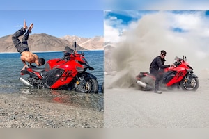 Hayasuba Rider Faces Charges For Stunt Riding In Pangong Lake, Ladakh