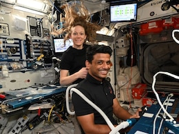 Shubhanshu Shukla Gets Rare Haircut In Space, With No Option For A Shower Shubhanshu Shukla Gets Rare Haircut In Space, With No Option For A Shower