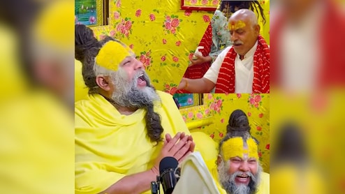 माधुरी दीक्षित के गाने की धुन पर भक्त ने गाया ऐसा कान्हा भजन, सुन हंस पड़े प्रेमानंद जी महाराज, Video Viral