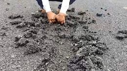 Video: Man Tears Apart Month-Old Road By Hand In Maharashtra's Nanded
