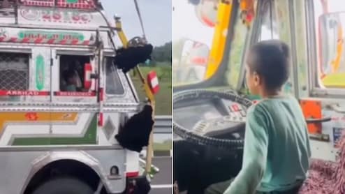 हाईवे पर छोटे बच्चे का ट्रक चलाते हुए Video वायरल, यूजर बोले- गिरफ्तार होना चाहिए ड्राइवर