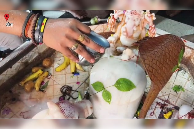 डीग में उमड़ी भक्तों की भीड़ डीग में उमड़ी भक्तों की भीड़
