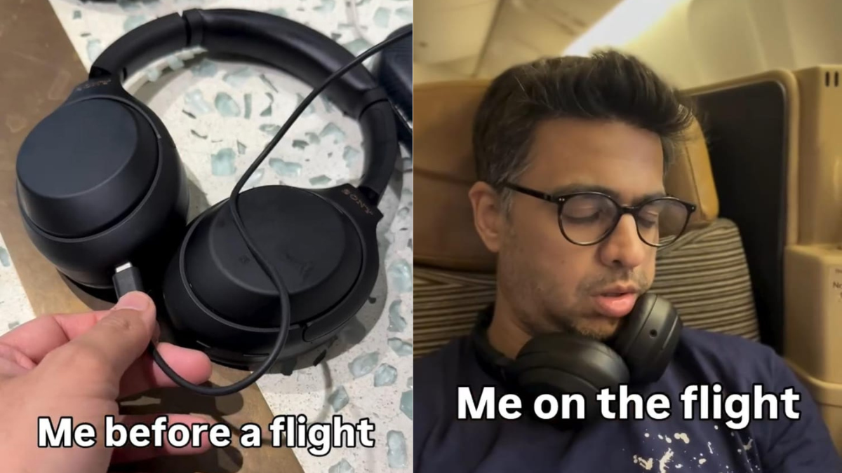 "Me Before A Flight Vs Me On The Flight" - This Viral Video Is Too Relatable To Miss