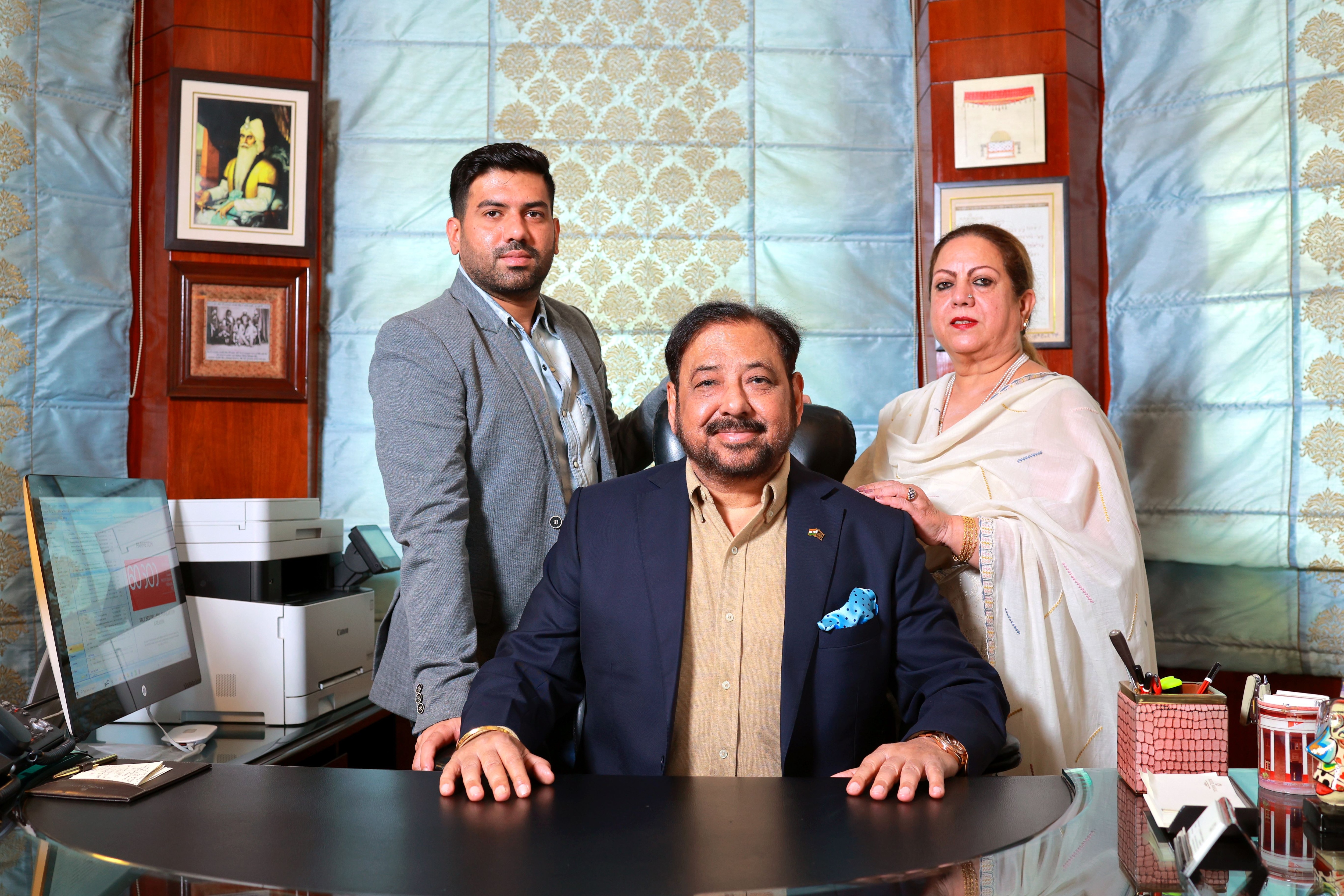 The Choudhary Trio: (L-R) Roop Partap, Col Manbeer, Binny Choudhary The Choudhary Trio: (L-R) Roop Partap, Col Manbeer, Binny Choudhary