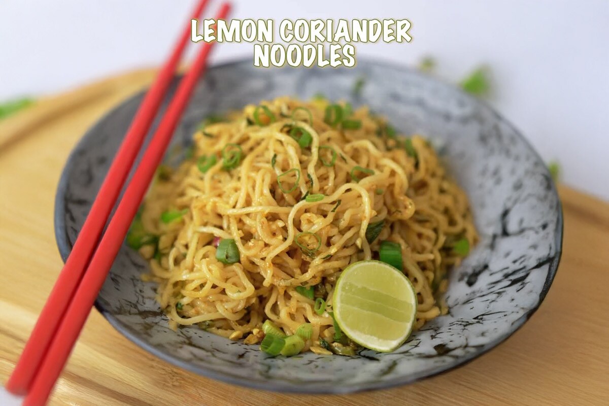 Rainy Day Bliss: Warming Up with Lemon Coriander Noodles