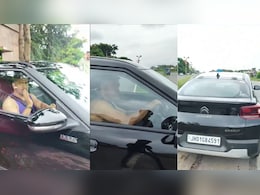 MS Dhoni Snapped Cruising In Citroen Basalt Dark Edition