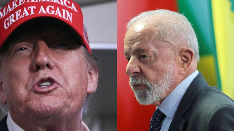 "Witch Hunt": Trump, Brazil's Lula Clash Over Bolsonaro Coup Trial