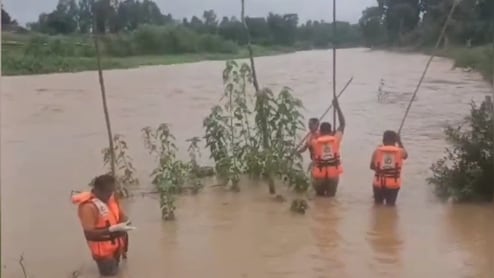 CG Flood News: तीन महीने के बच्चे को लेकर नहर पार कर रही थी मां, अचानक हाथ से फिसल कर पानी में बह गया मासूम