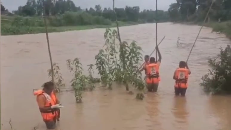 CG Flood News: तीन महीने के बच्चे को लेकर नहर पार कर रही थी मां, अचानक हाथ से फिसल कर पानी में बह गया मासूम