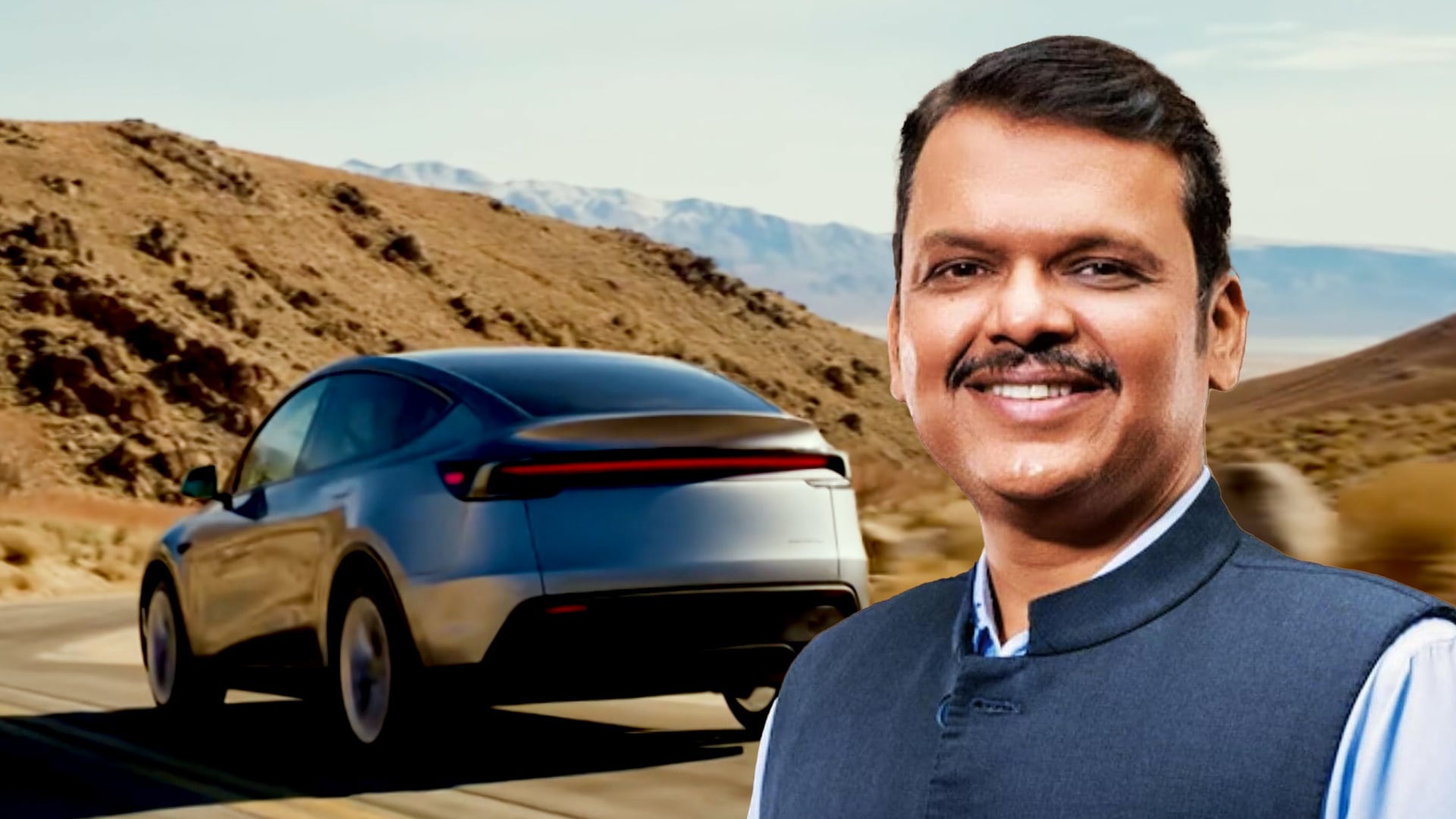Devendra Fadnavis Expresses Pride Over Tesla's Mumbai Showroom Opening