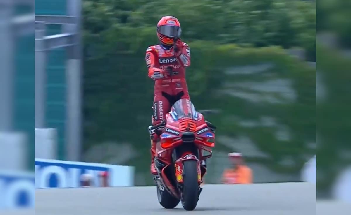 6-Time Moto GP Champion Marc Marquez Pulls Off Viral 'Aura Farming' Celebration - Watch