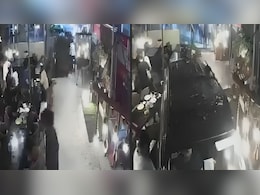 Video: Man Allegedly Had Liquor At Lucknow Restaurant. Then Crashed SUV Into It