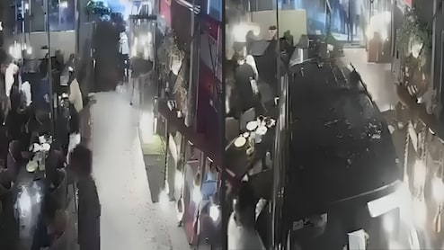 Video: Man Allegedly Had Liquor At Lucknow Restaurant. Then Crashed SUV Into It