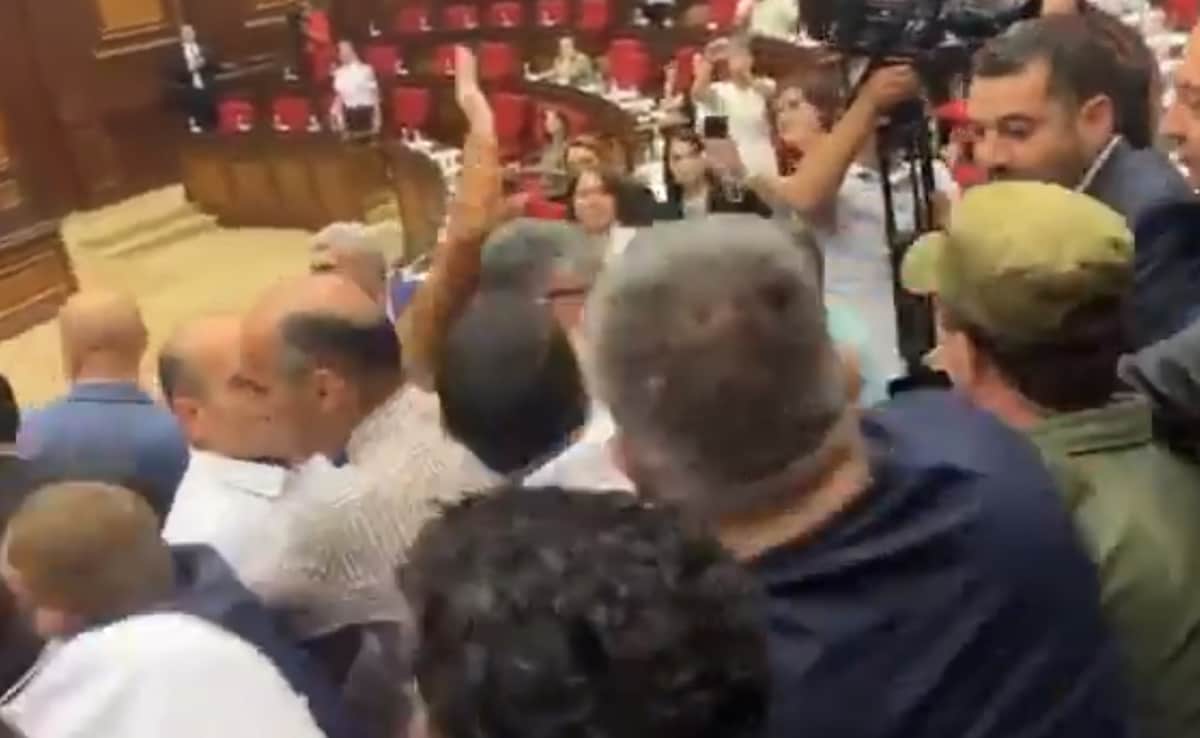 Brawl Erupts In Armenian Parliament As Government Cracks Down On Opponents
