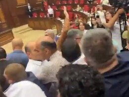 Brawl Erupts In Armenian Parliament As Government Cracks Down On Opponents