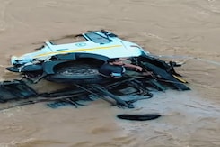 Truck Falls From Bridge, Driver Sits On Tyre For Hours Before Rescue Truck Falls From Bridge, Driver Sits On Tyre For Hours Before Rescue