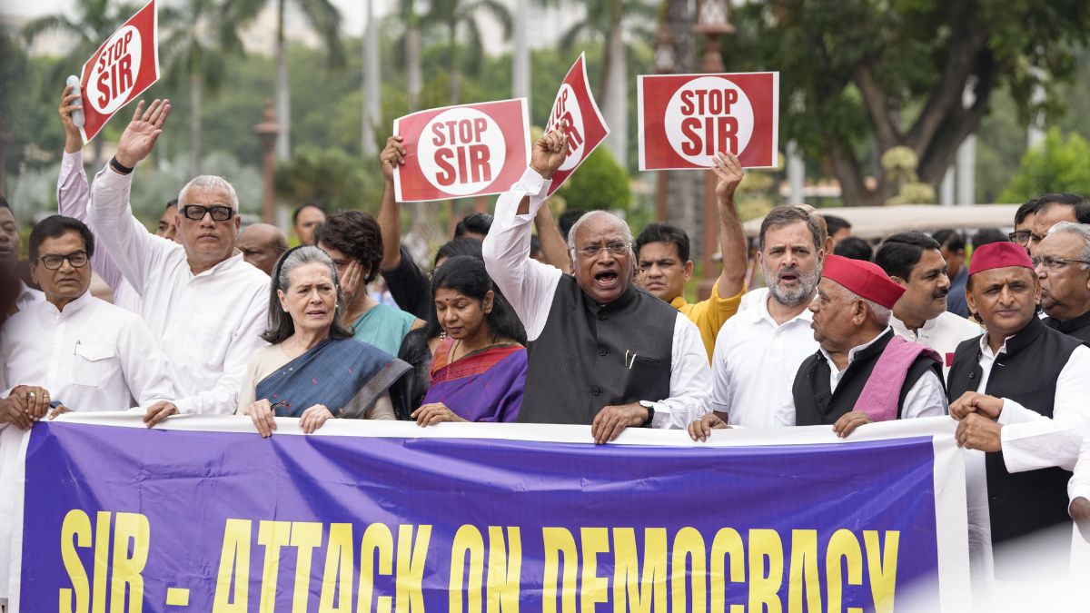 Opposition Protests Ahead Of Op Sindoor Debate, Has A Bihar Voter List Condition