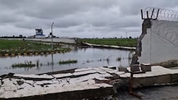 Cracks In Rs 500-Crore Project? Airport Wall Collapses After Rain In Madhya Pradesh's Rewa