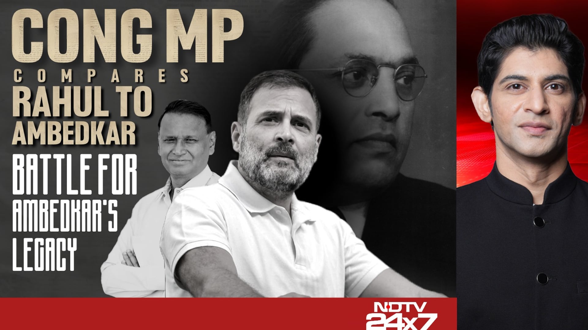 Congress Leader Compares Rahul Gandhi And BR Ambedkar, Sparks Row