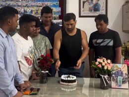 "<i>Kaat Dein?</i>" MS Dhoni Seeks Permission Before Cutting Cake On 44th Birthday. Video Viral