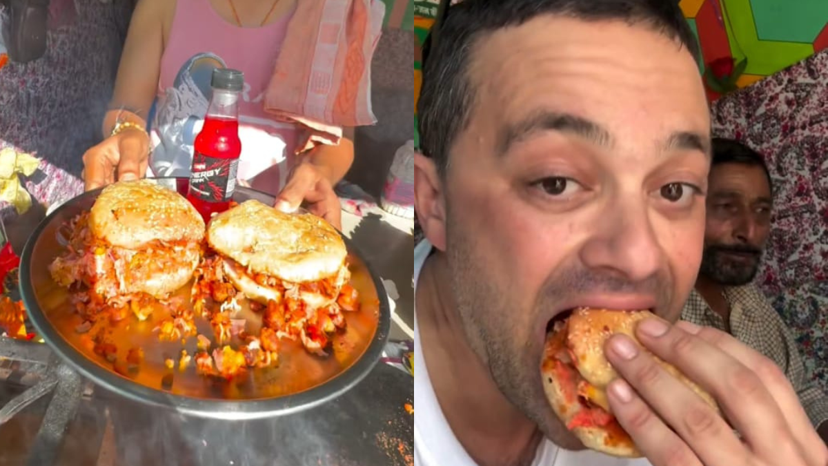 "Not Indian Food" - Desis Warn Foreign Artist Against Street-Style '<i>Anda</i> Burger'