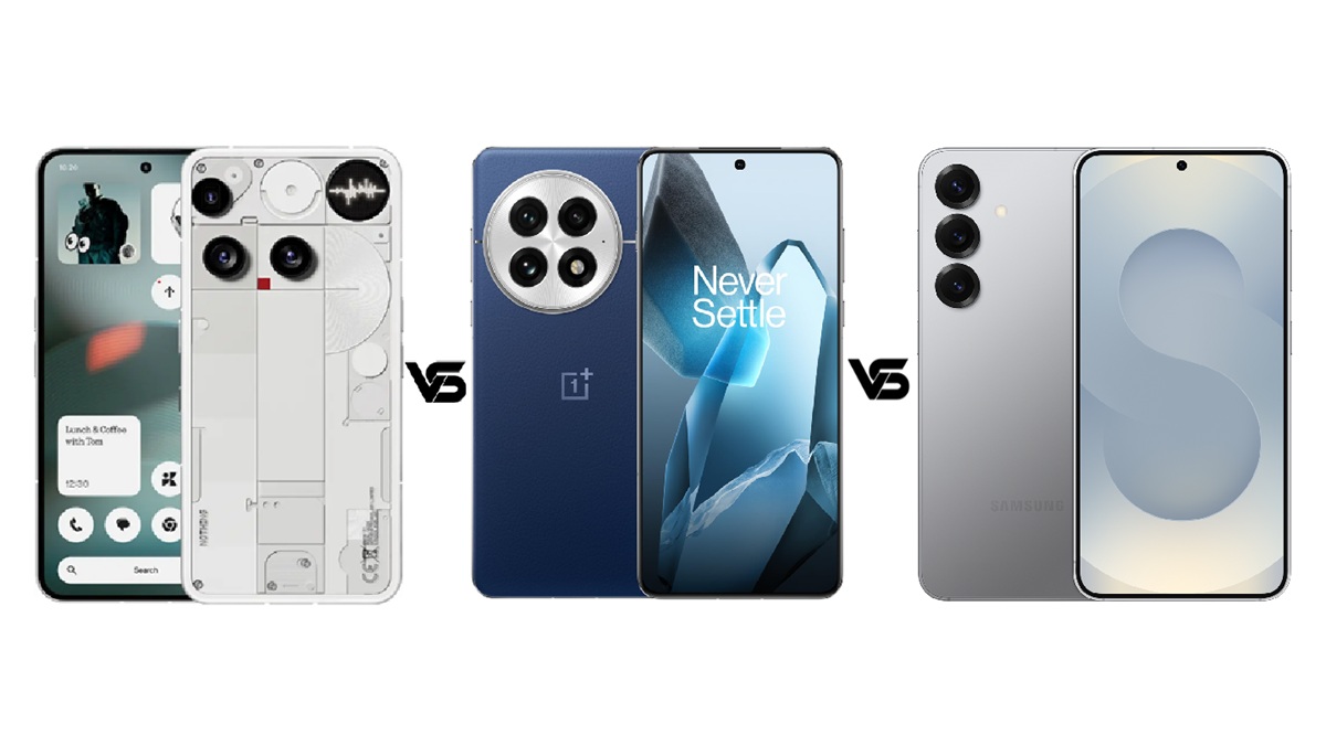 Nothing Phone 3 vs OnePlus 13 vs Samsung Galaxy S25 5G: कंपेरिजन देख जानें कौन है बेस्ट