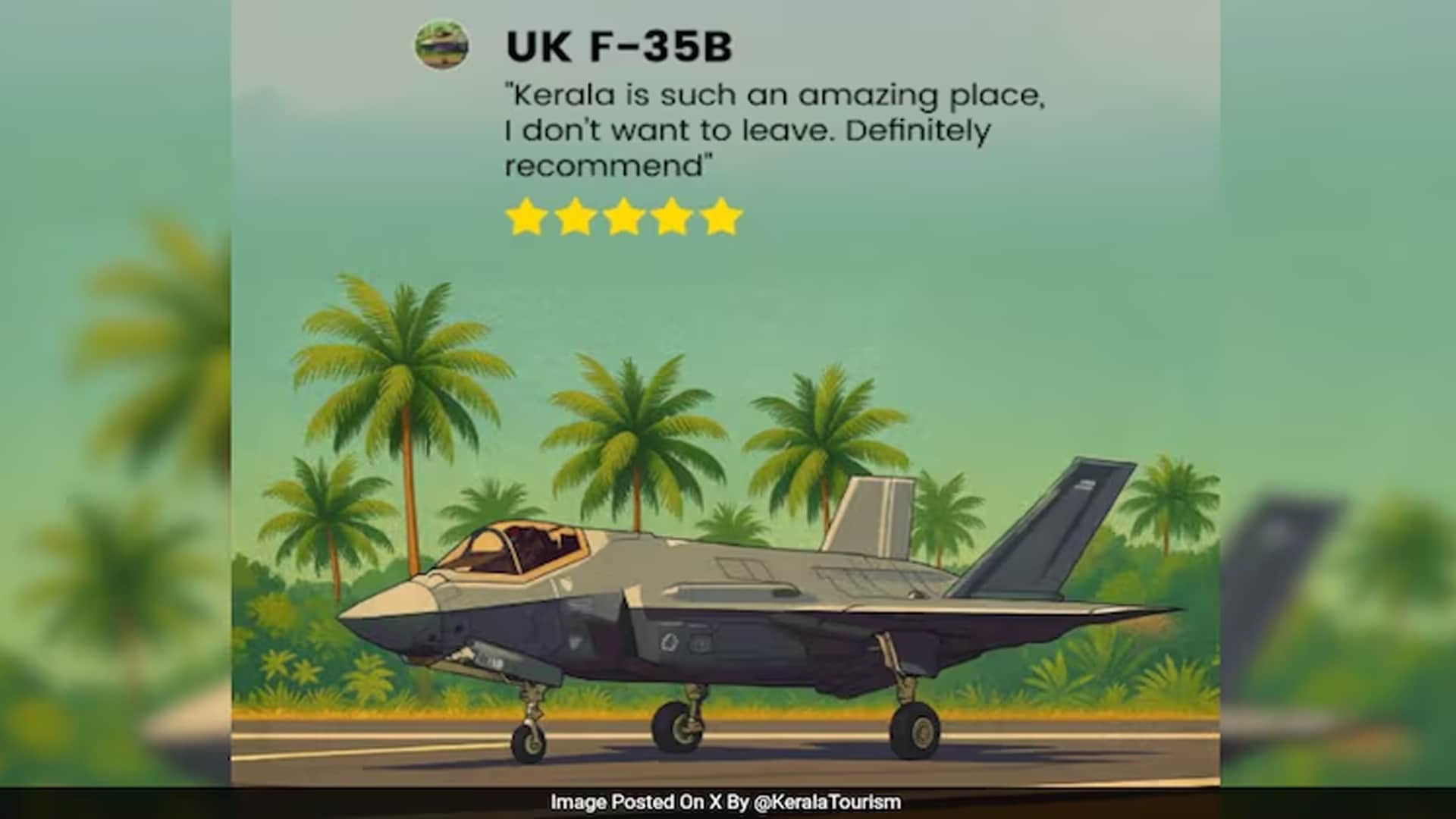 Grounded For Days, British F-35 Fighter Jet Gets Kerala's "Thank You" Note