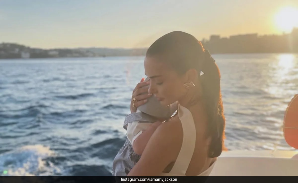 Amy Jackson's Greek Holiday: Family Time and Sunsets
