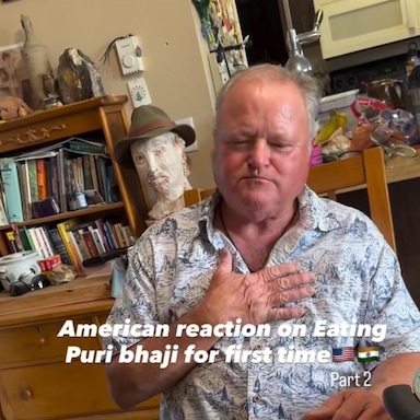 Watch: American Man Tries Puri Bhaji For The First Time. Foodies Love His 'Sweet' Reaction